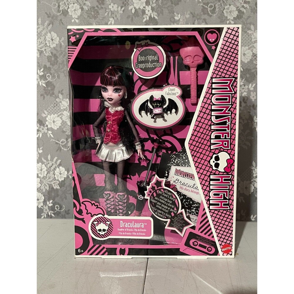 Monster High Draculaura Reproduction Doll Wearing Original Fashion & Shoes 2024